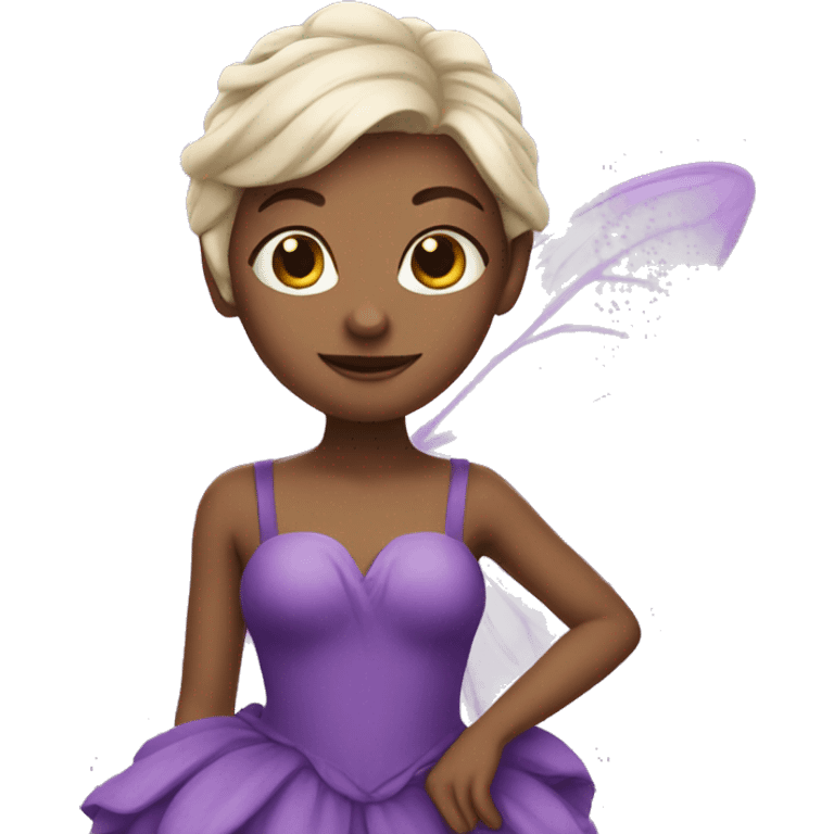 fairy with purple dress emoji