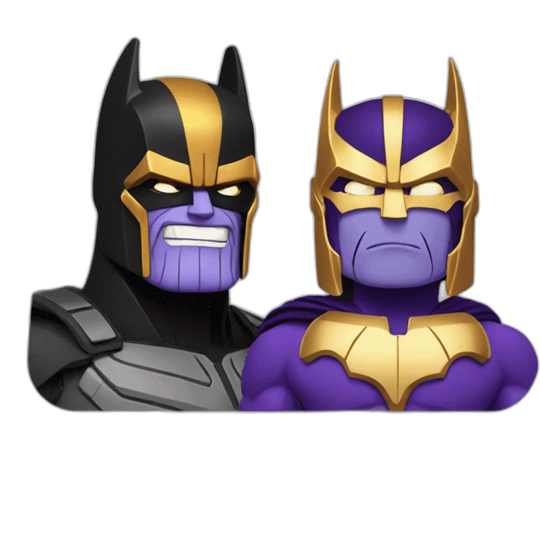 Thanos and Batman emoji