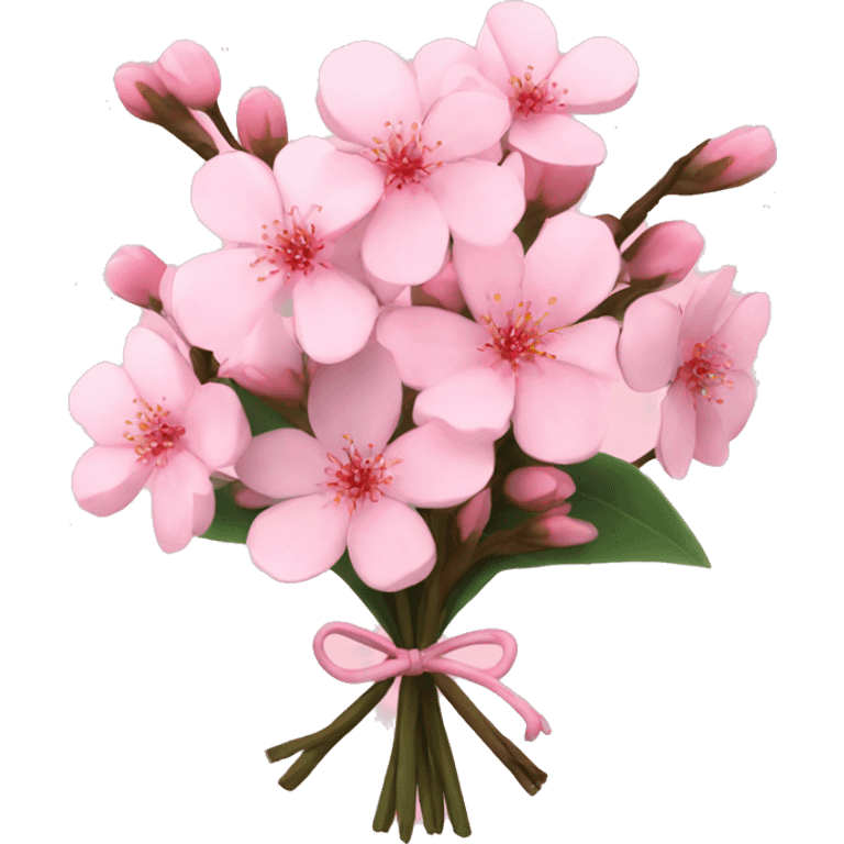 Sakura flower bouquet with real sakura flower  emoji