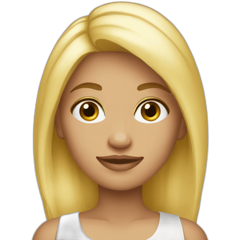 Petite blonde emoji