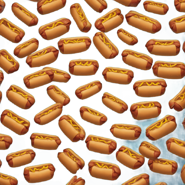 Bucket full of hotdogs emoji