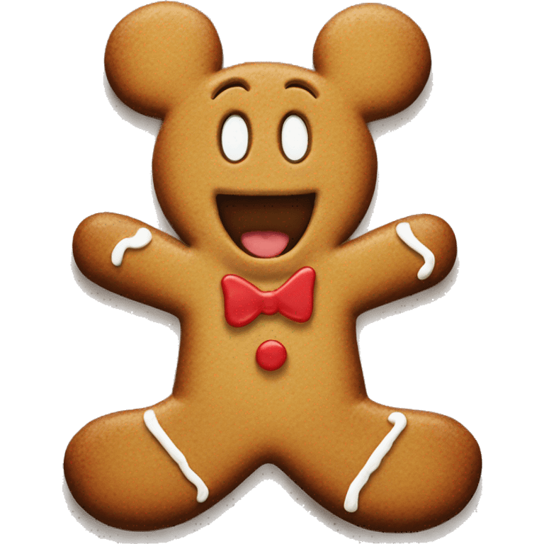 Mickey mouse gingerbread man  emoji