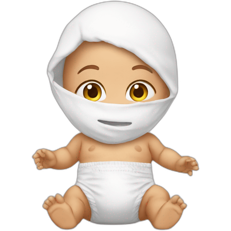 Baby in diaper emoji