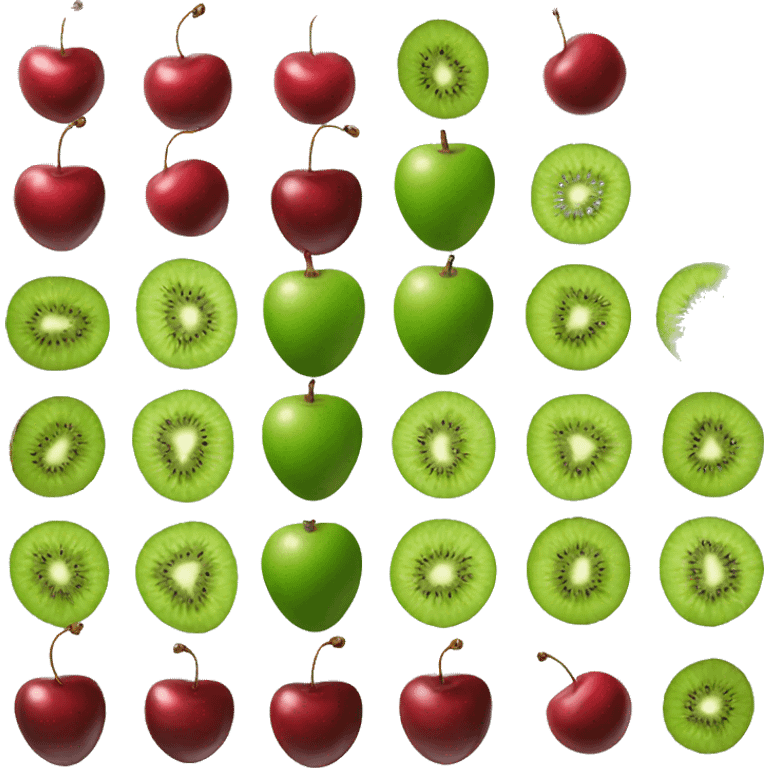 cherry and kiwi emoji