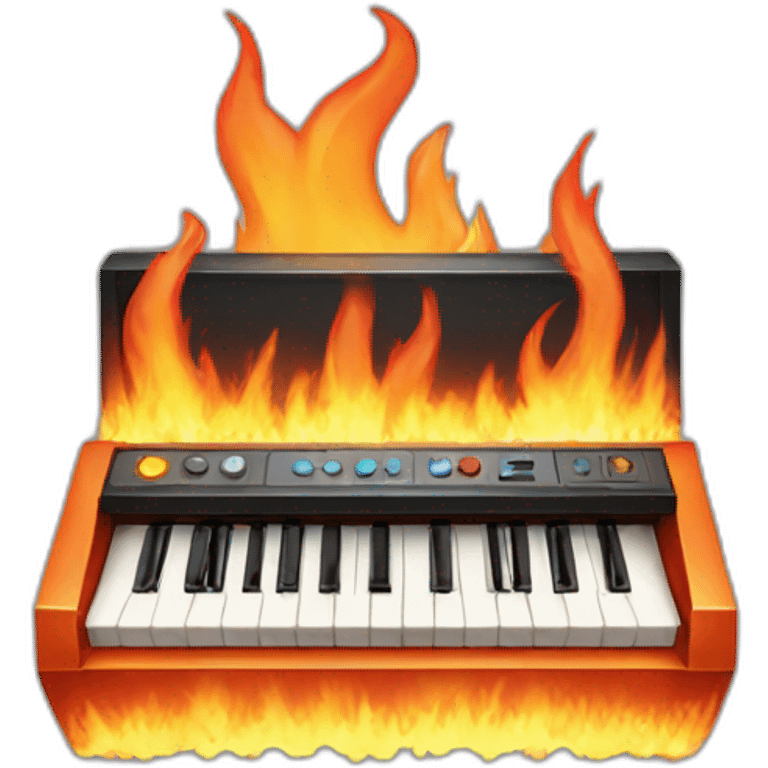 synth in fire emoji