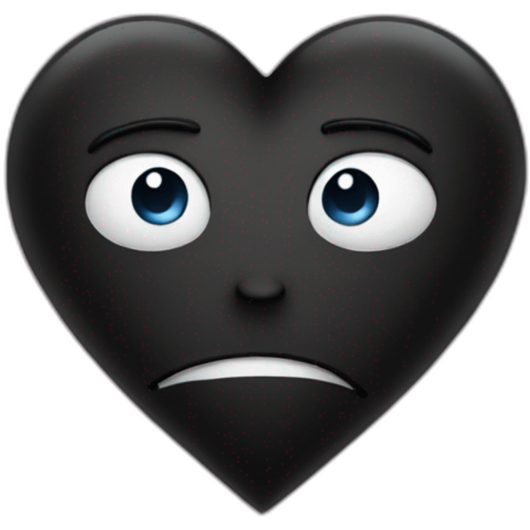 Black broken heart emoji