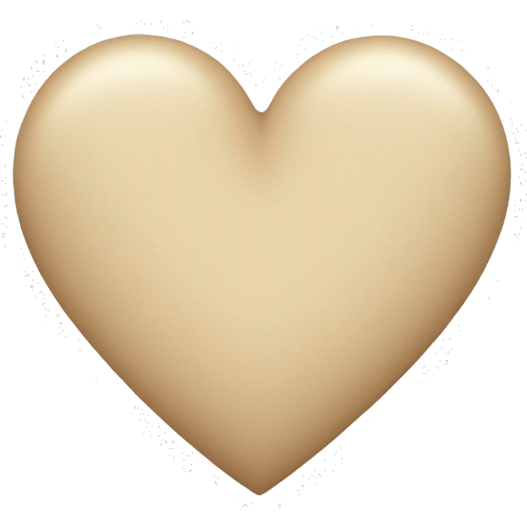 beige heart emoji