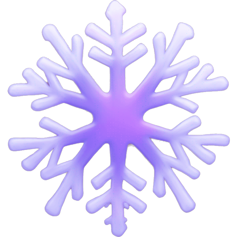 pastel pink and purple aurora snowflake  emoji