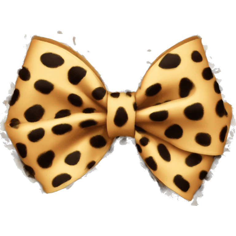 leopard print bow emoji