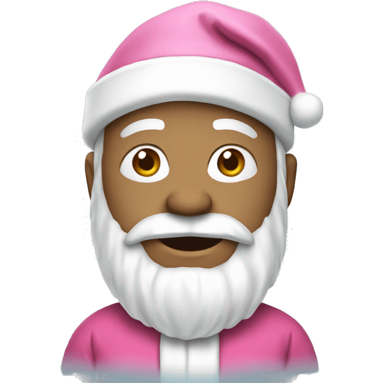 White Santa with pink clothes emoji