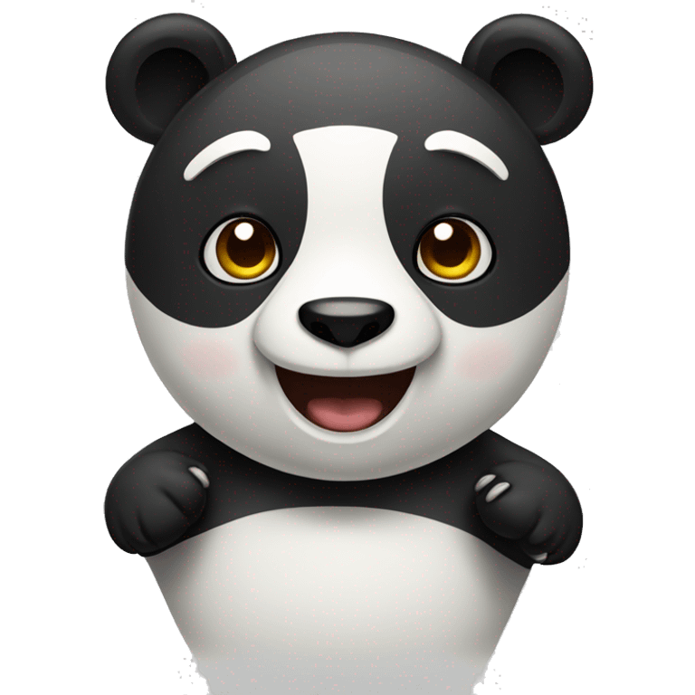 Panda with bear emoji