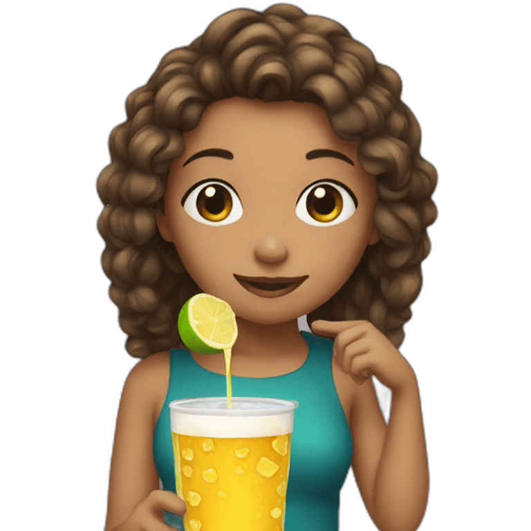 girls drinkin emoji