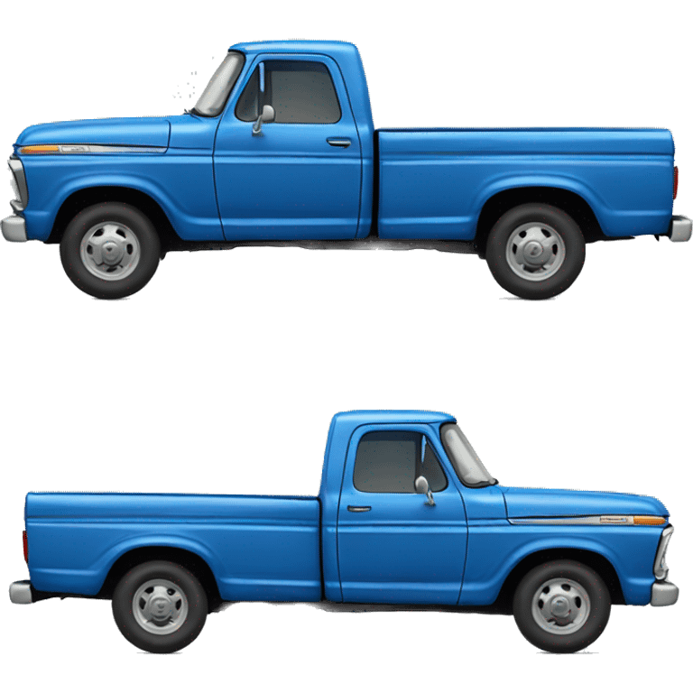 old blue ford truck emoji