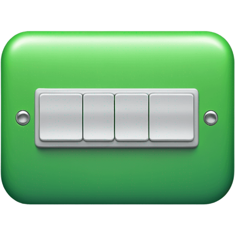 toggle switch - green and horizontal emoji