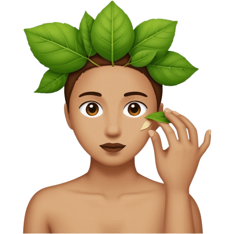 Remove leaf from head emoji