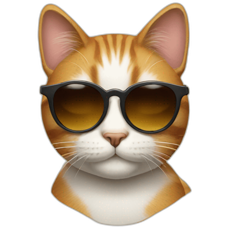 Cat with sunglasses emoji