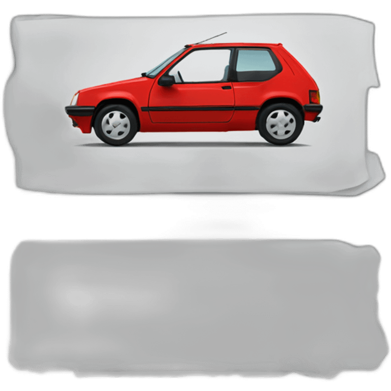 peugeot 205 red emoji