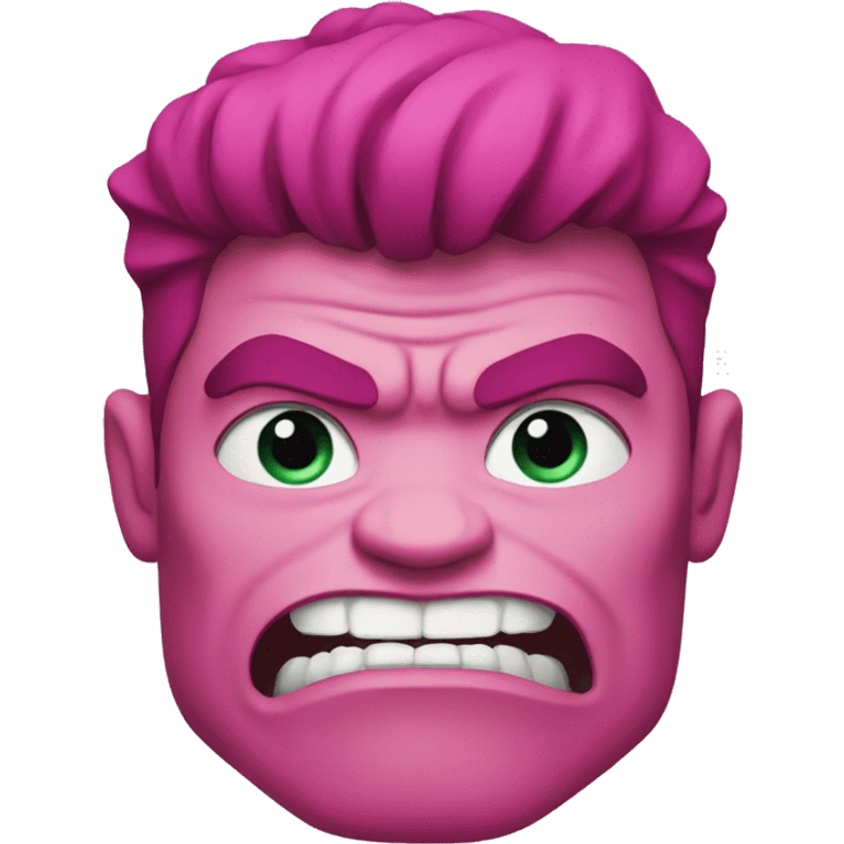 Pink hulk  emoji