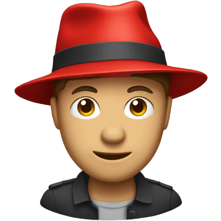 red hat with pc emoji