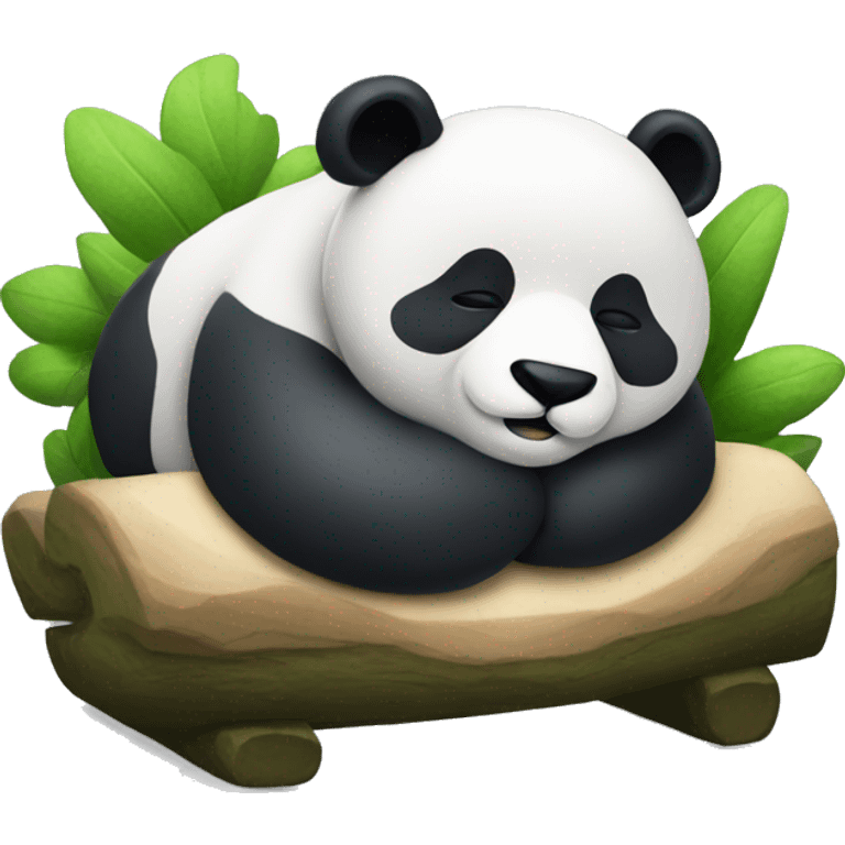 Panda sleeping thinking of his mate in drems in a callout emoji