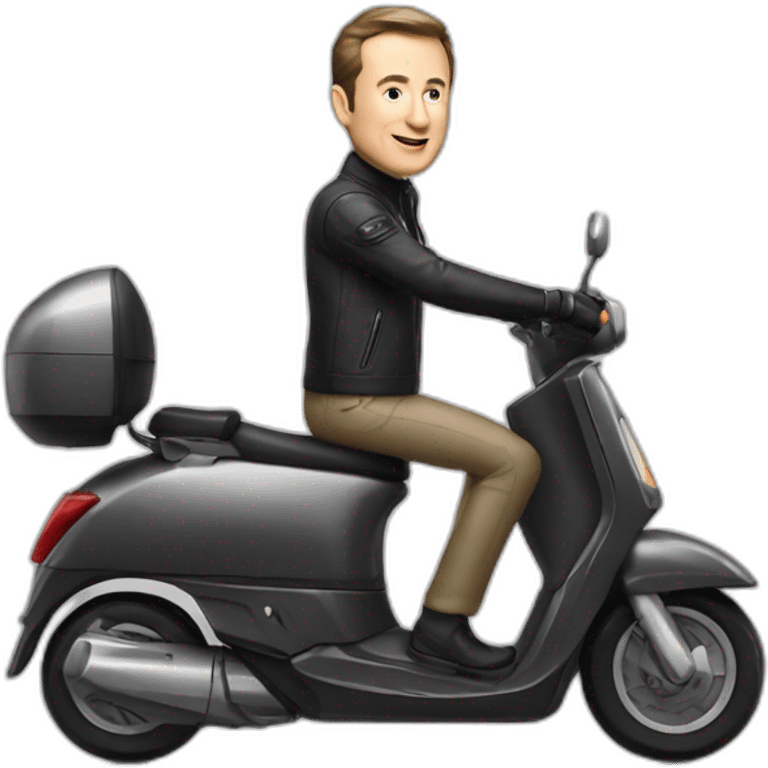 élon Musk on scooter emoji