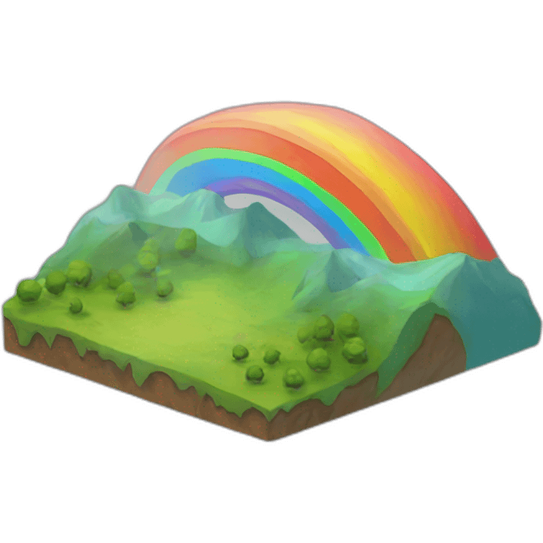 Rainbow hill emoji