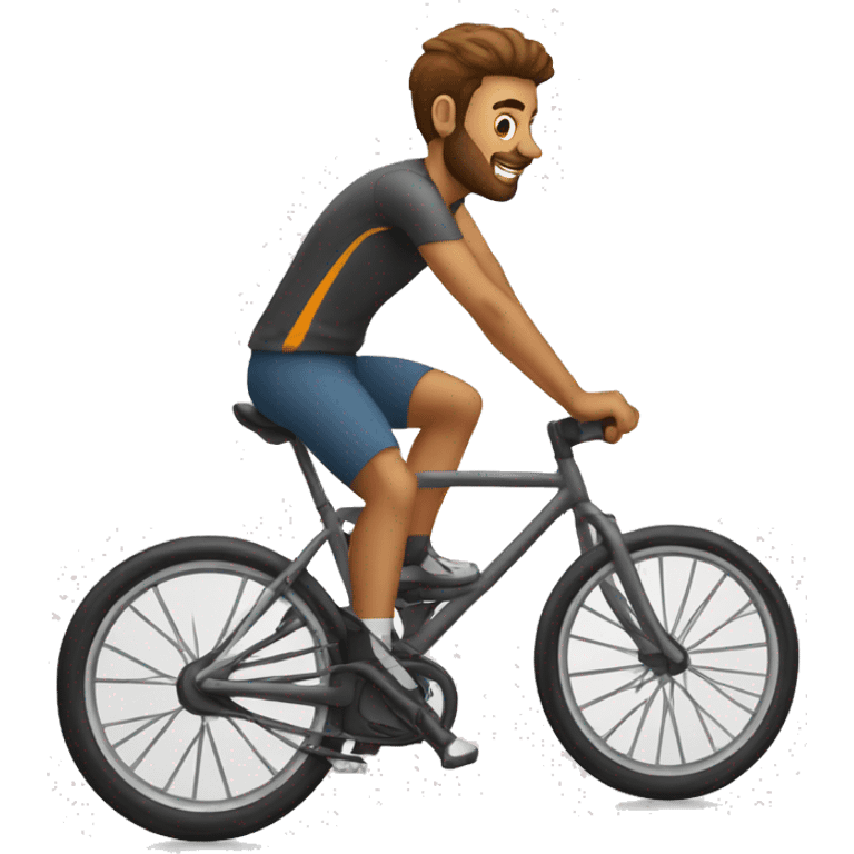 guy pretceille sur un velo emoji