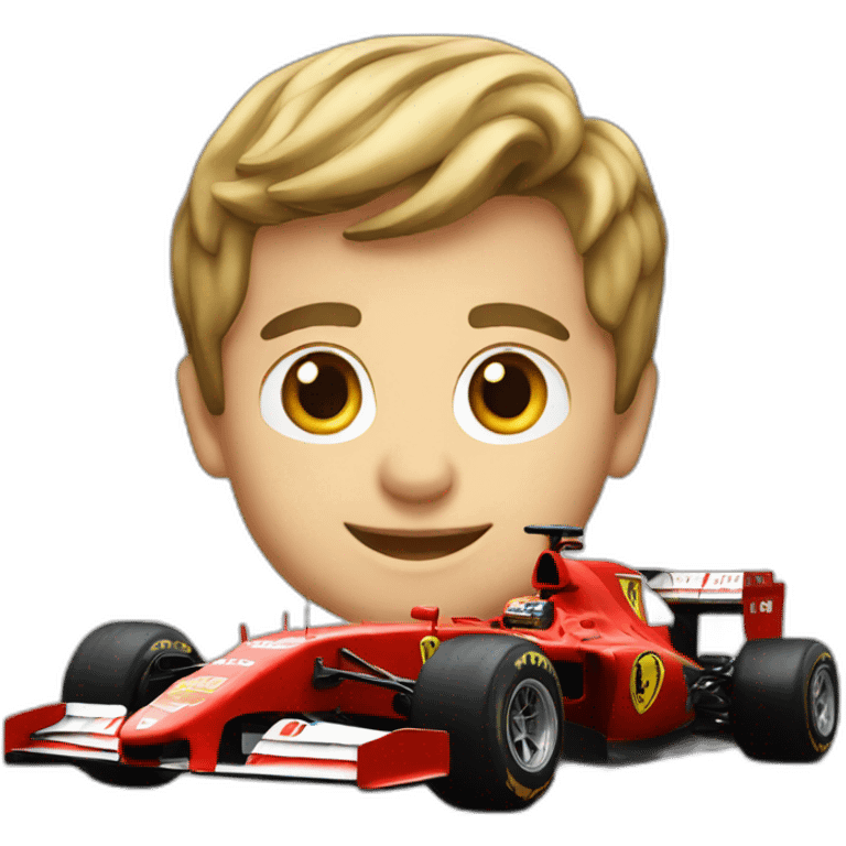 F1 Ferrari emoji