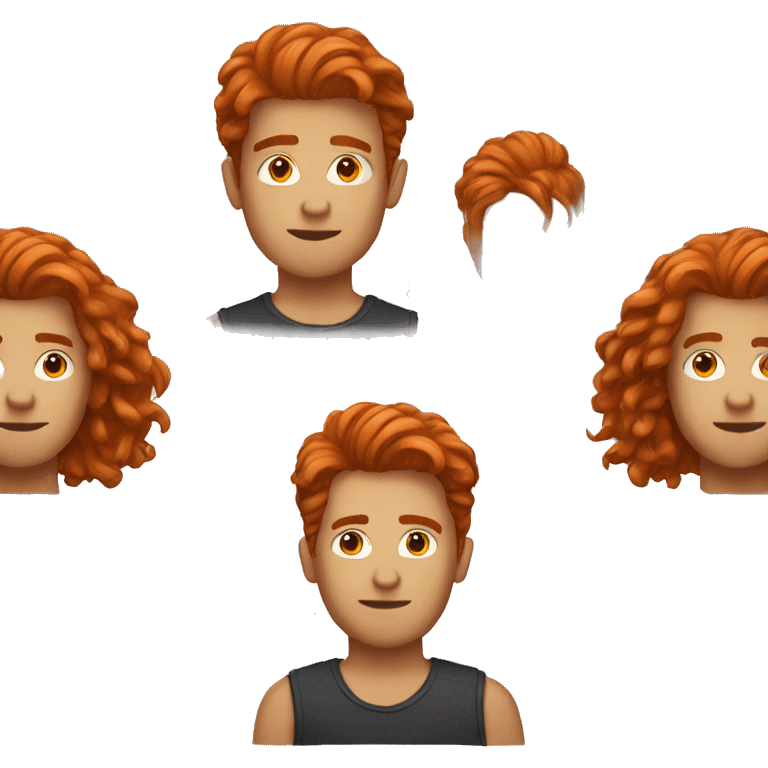 redhaired guy with locks emoji