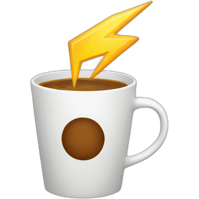 Lightning Coffee emoji