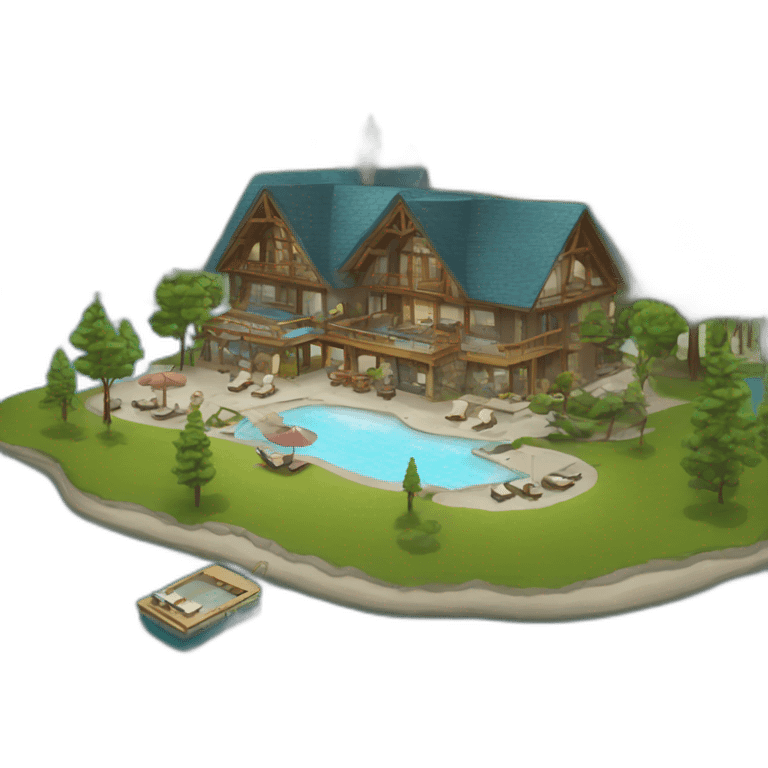 lake resort emoji