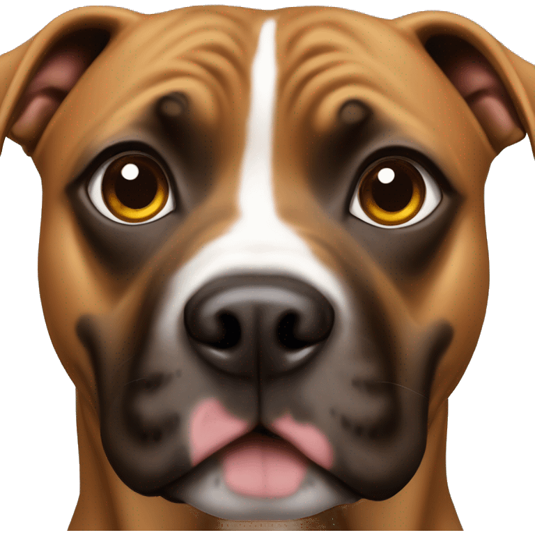 Dog Pitt bull and verons eyes  emoji