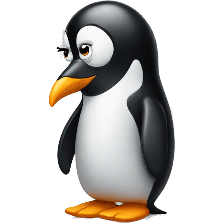 sad penguin emoji