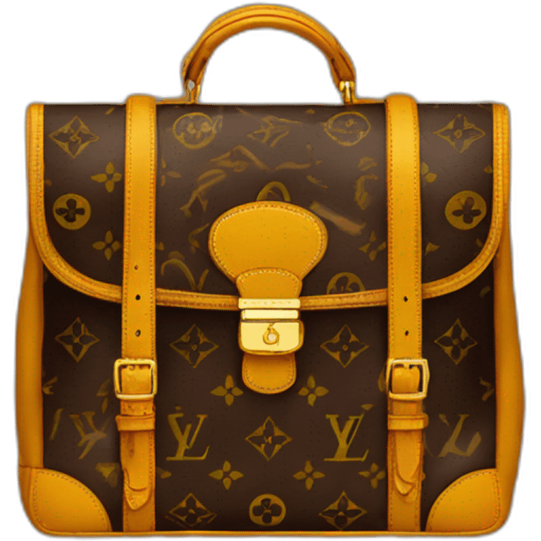 monogram lv backpaxk emoji