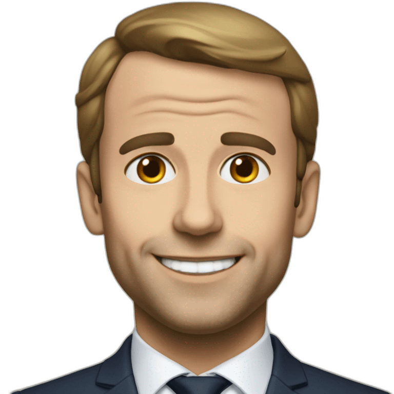 Macron sans dents emoji