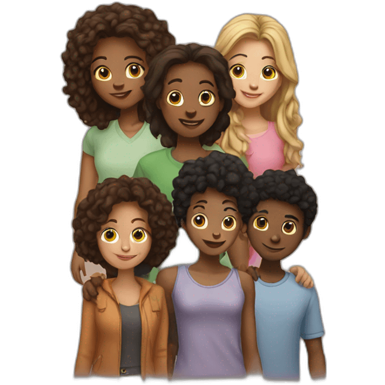 group of friends emoji