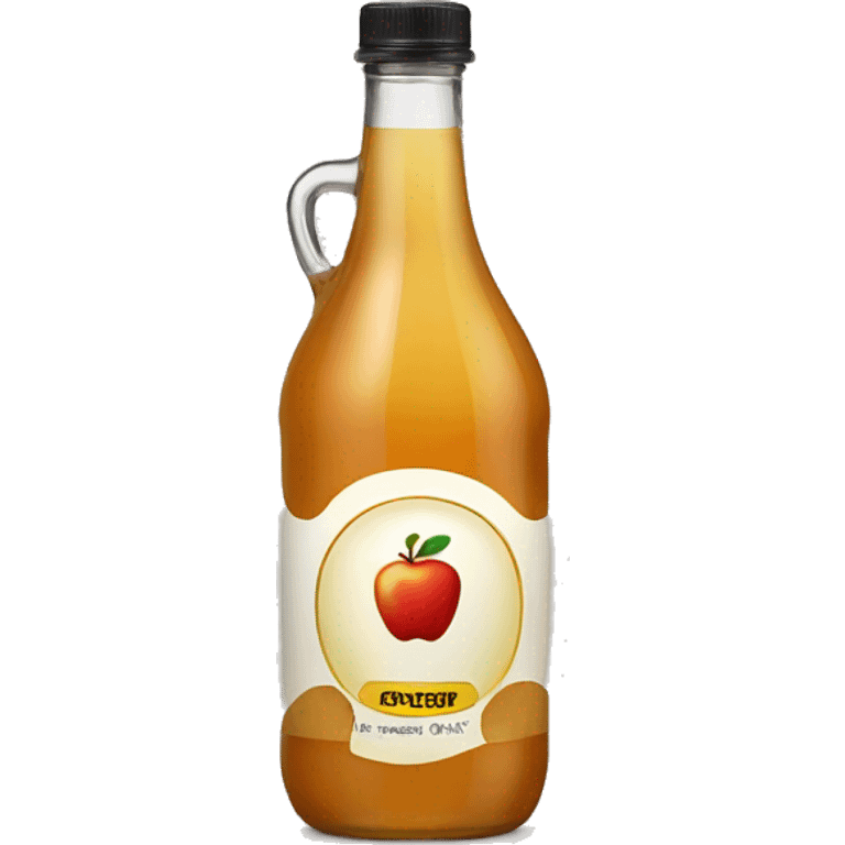 a single bottle of apple cider vinegar emoji