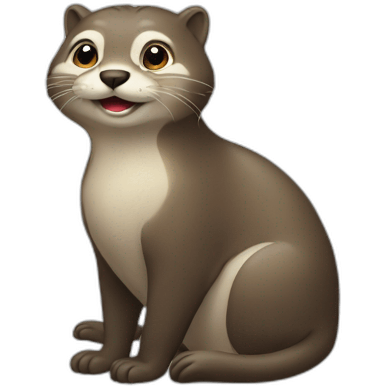 Chat sur loutre emoji