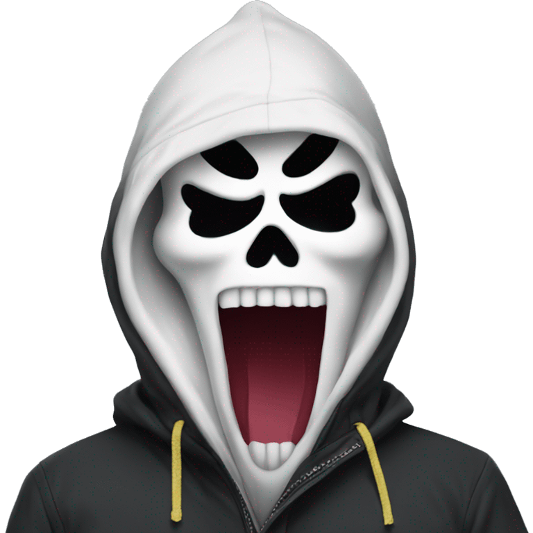 ghostface from scream snowboarding emoji