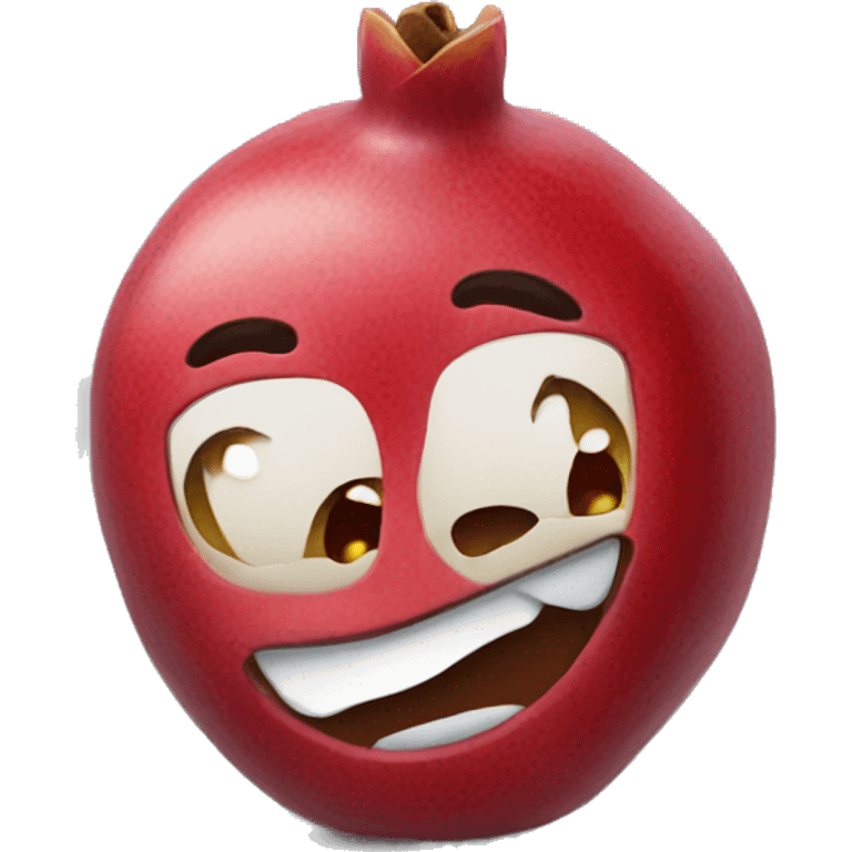 a  single pomegranate emoji