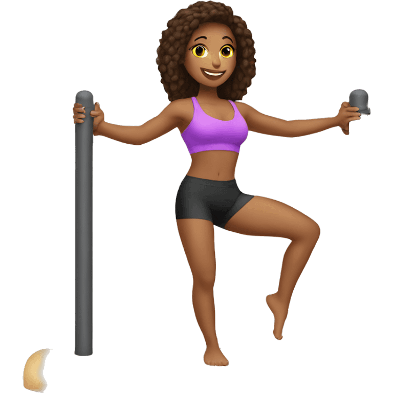 Pole fitness emoji