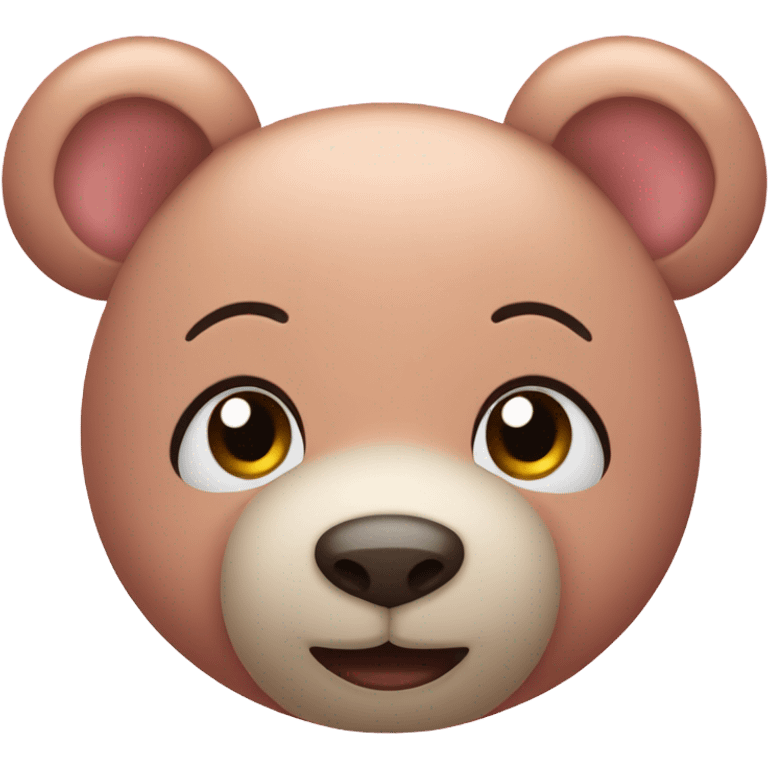 pink cute teddy bear emoji