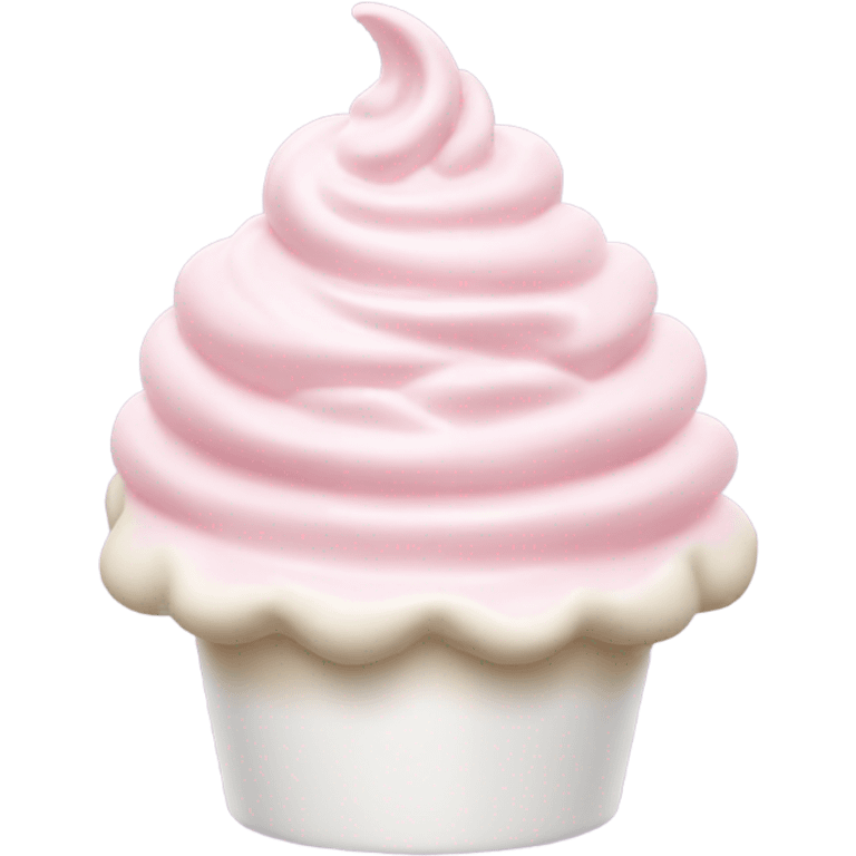 Light pink whip cream emoji