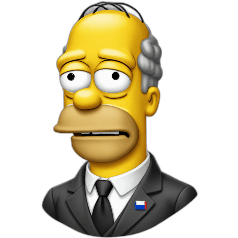 Homer Simpson french president emoji