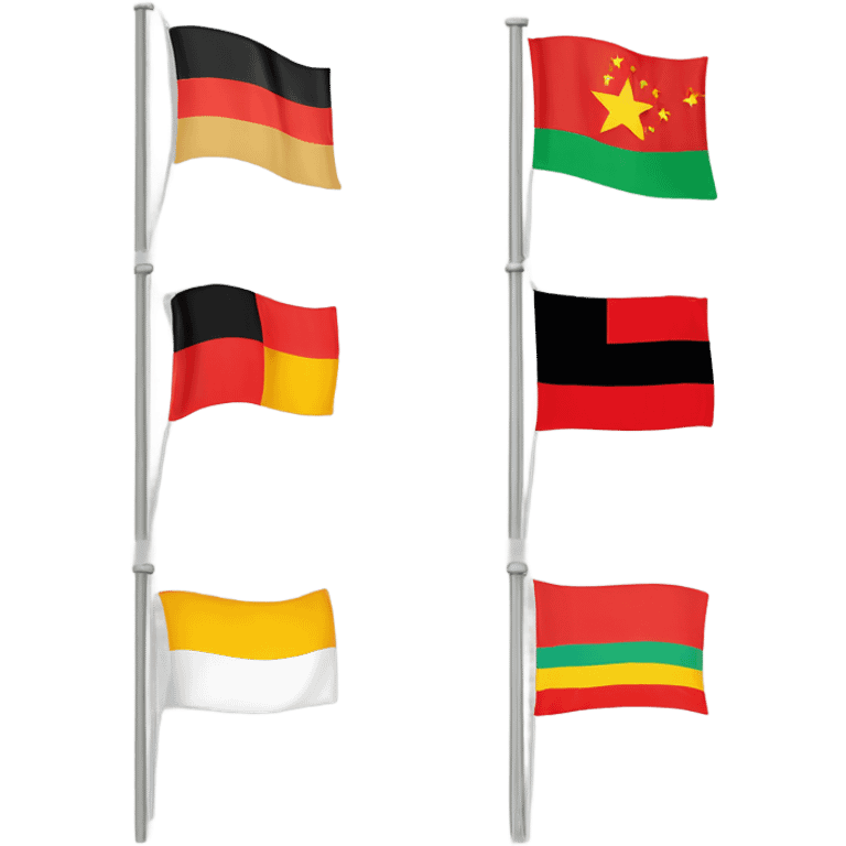 flag combain, germany,united states,italy and china emoji