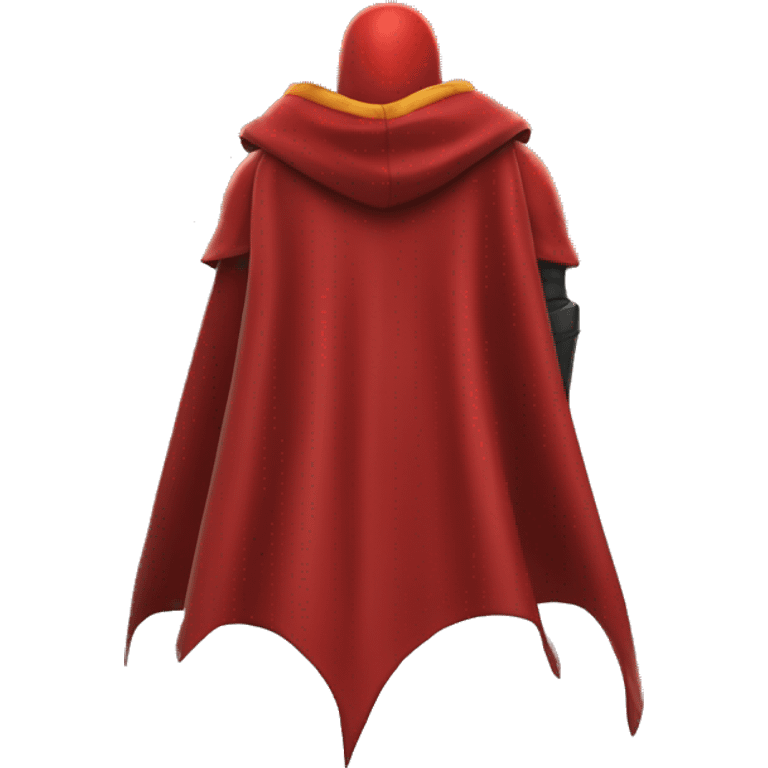 red hero cape back view emoji