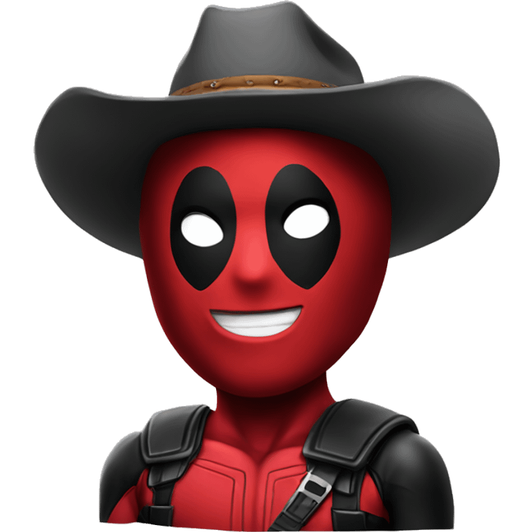 deadpool with cowboy hat emoji