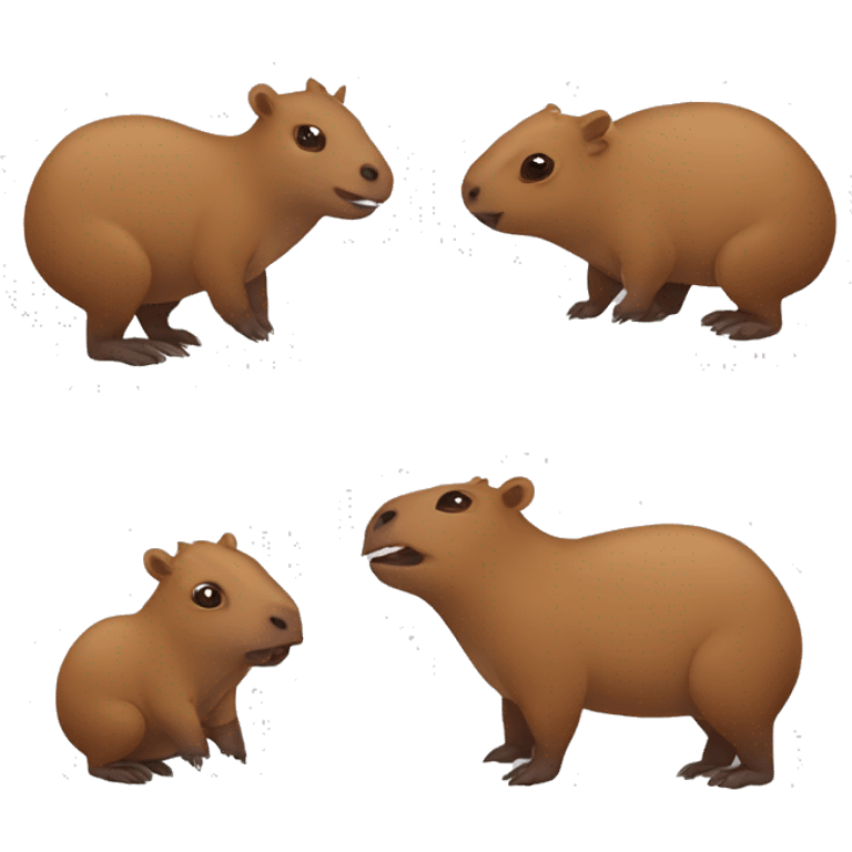 Ladrón robando una capibara emoji