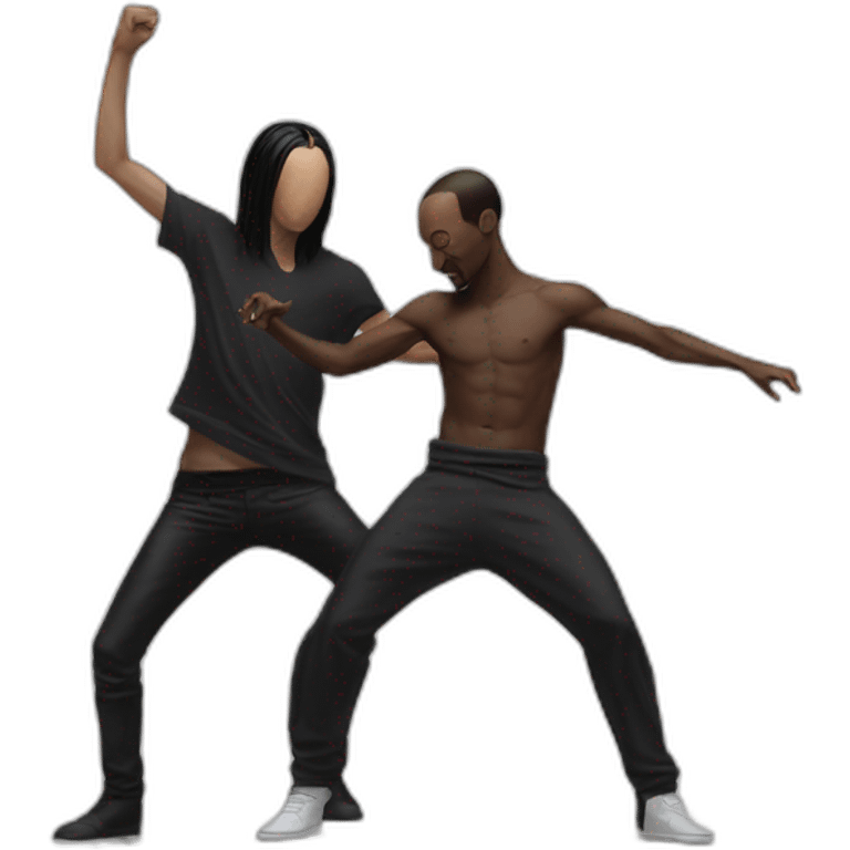 Rick owens dancing with Luis flores emoji