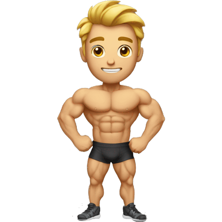 bodybuilder man emoji